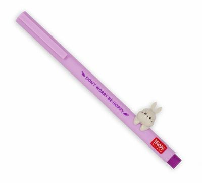 Gel Pen with "Don't Worry Be Hoppy" Bunny Animal Decoration - Lovely Friends