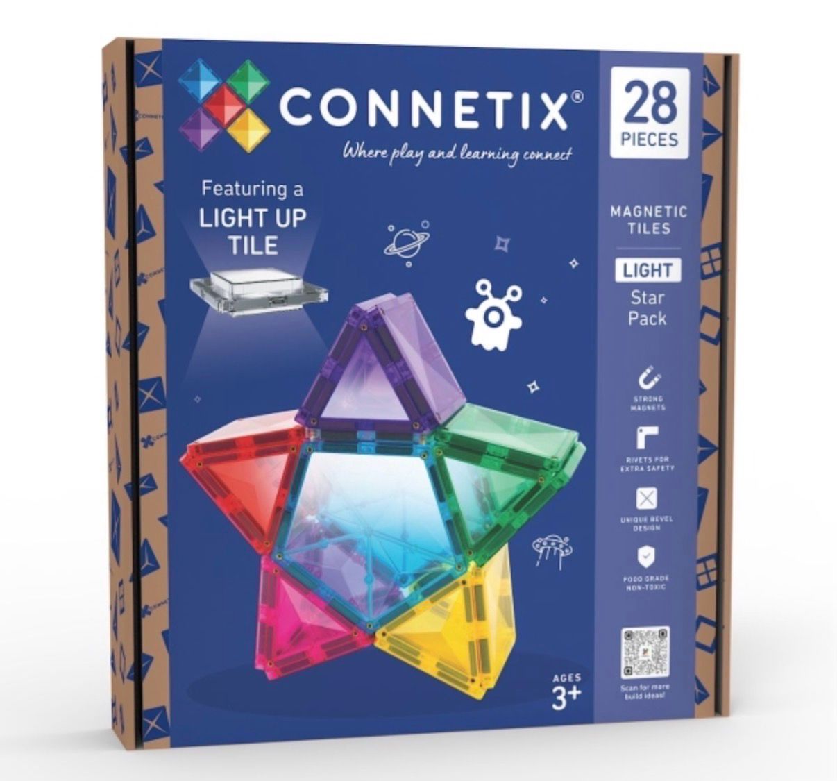 Connetix Magnetbausteine Light Star Pack 28 Teile
