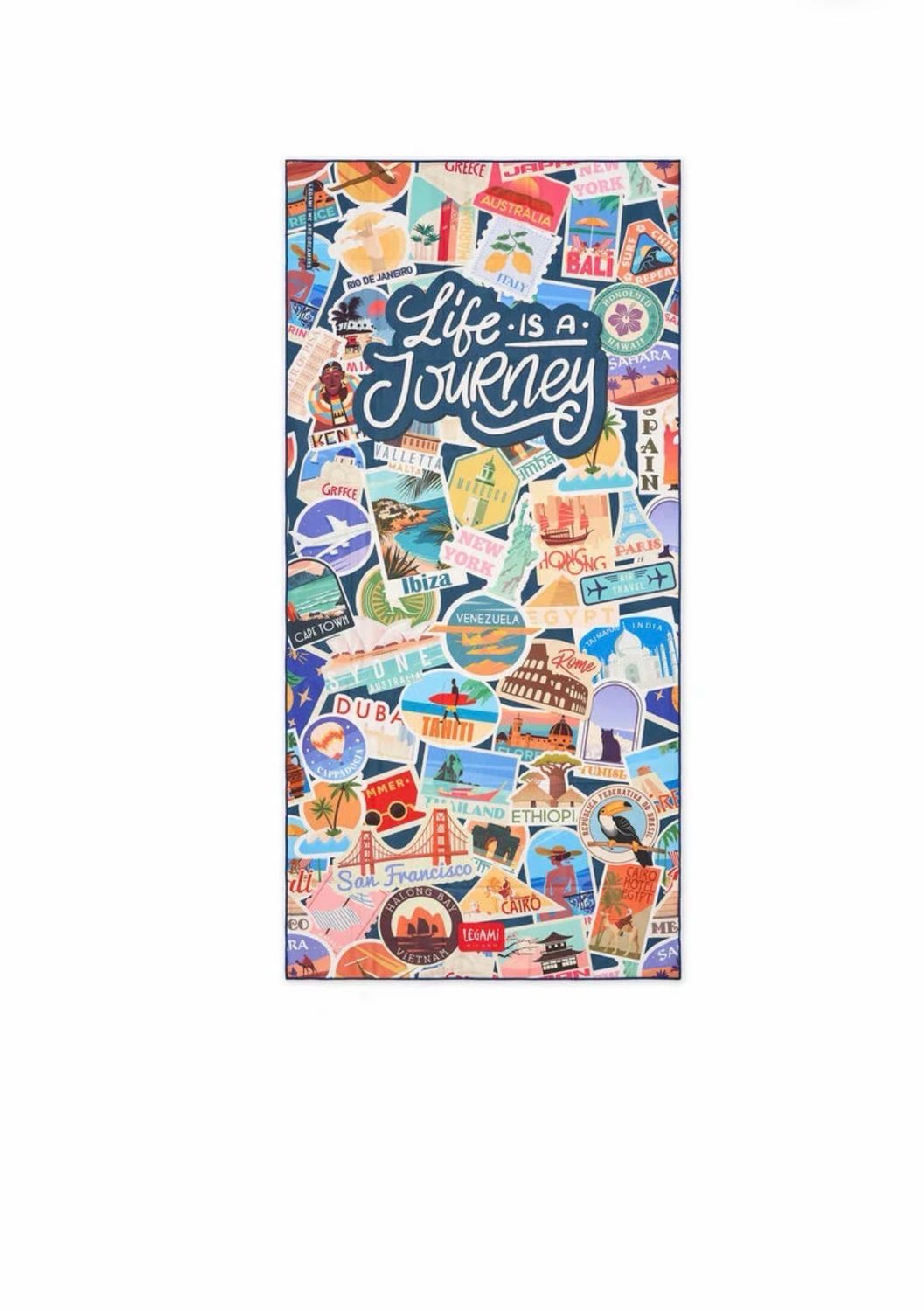 Strandtuch Travel Stickers