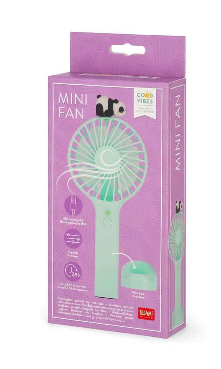 Mini-Ventilator Panda mit Standfuß – Mini Fan