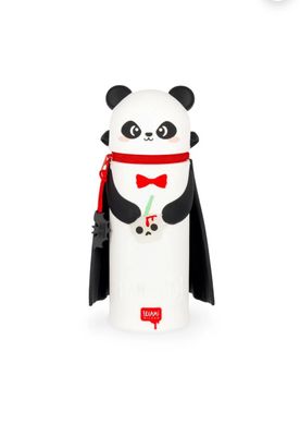 2-in-1-Federmäppchen aus Silikon Panda „Bam-Boo“ - Kawaii