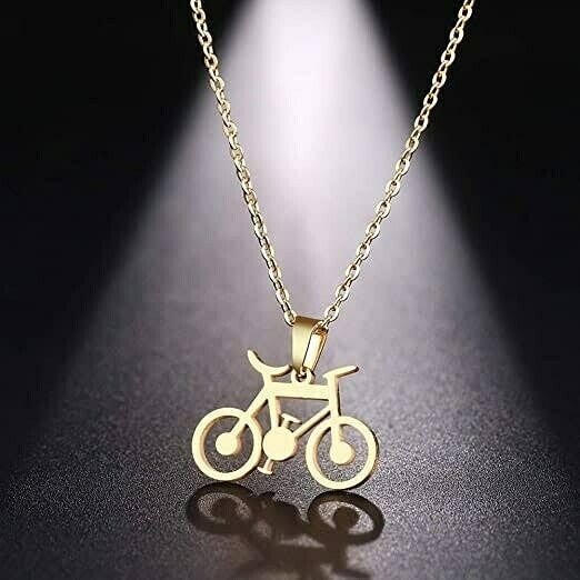Fashion Bicycle Pendant Necklace