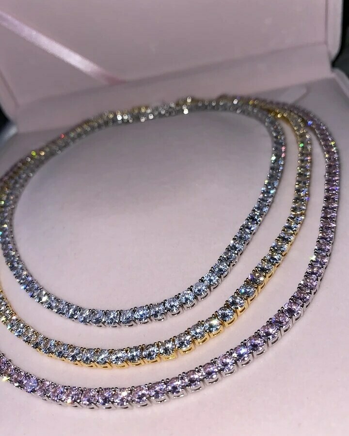 Iced Out Tennis Choker Necklace