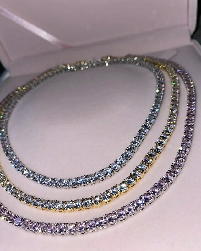 Iced Out Tennis Choker Necklace