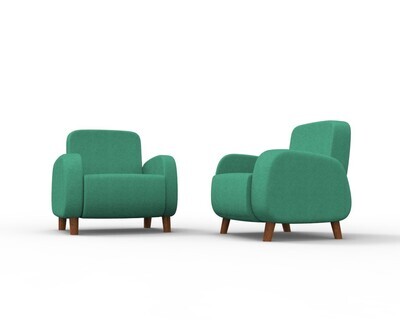 Remo Arm Chair - Crystal Green