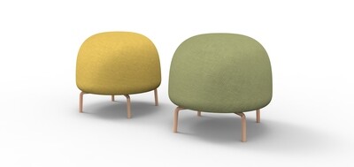 Ceres Pouffe - Yellow Pair