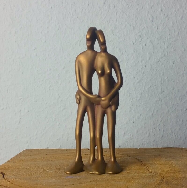 Das Bild zeigt  die Bronzeskulptur "Friendspaar" von Bildhauer Oliver Pohl aus Haste im Schaumburger Land.