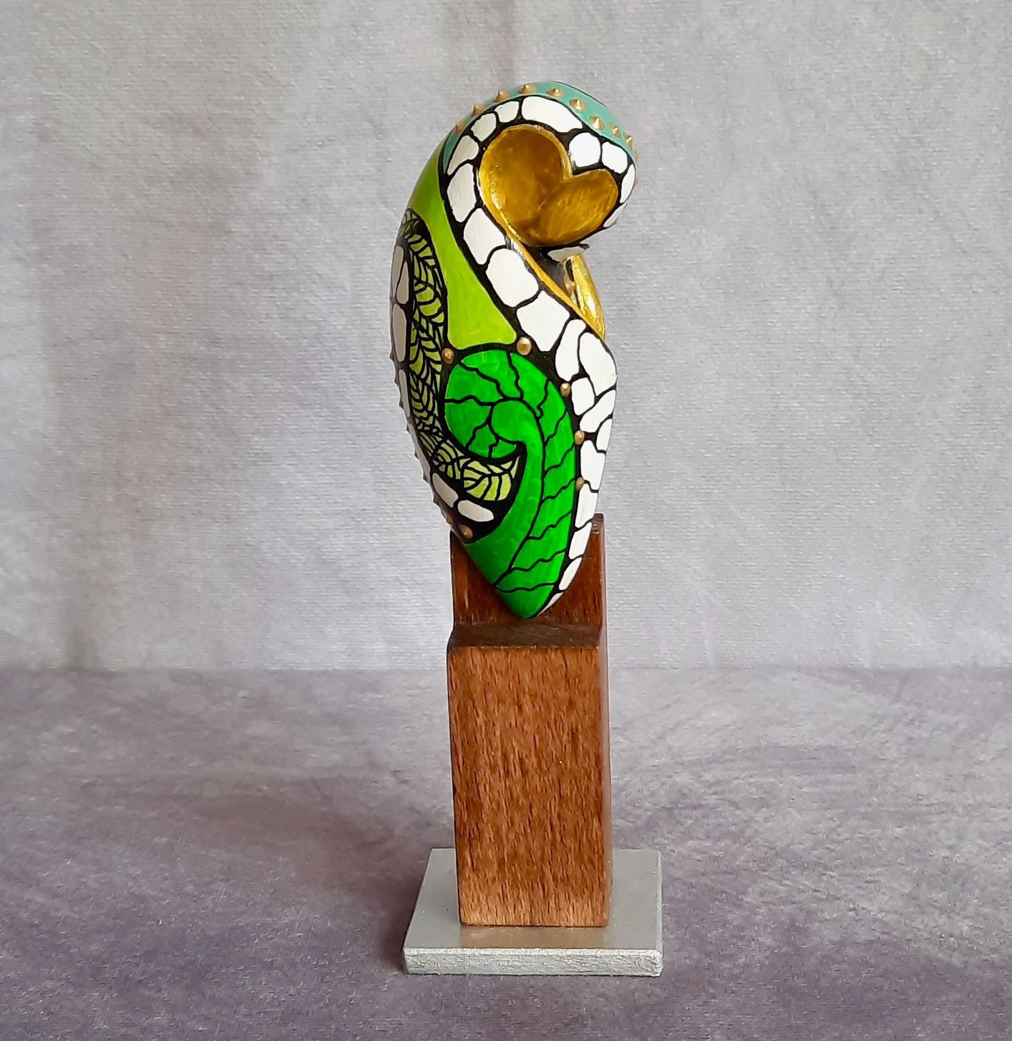 Popart Eule 53 green owl