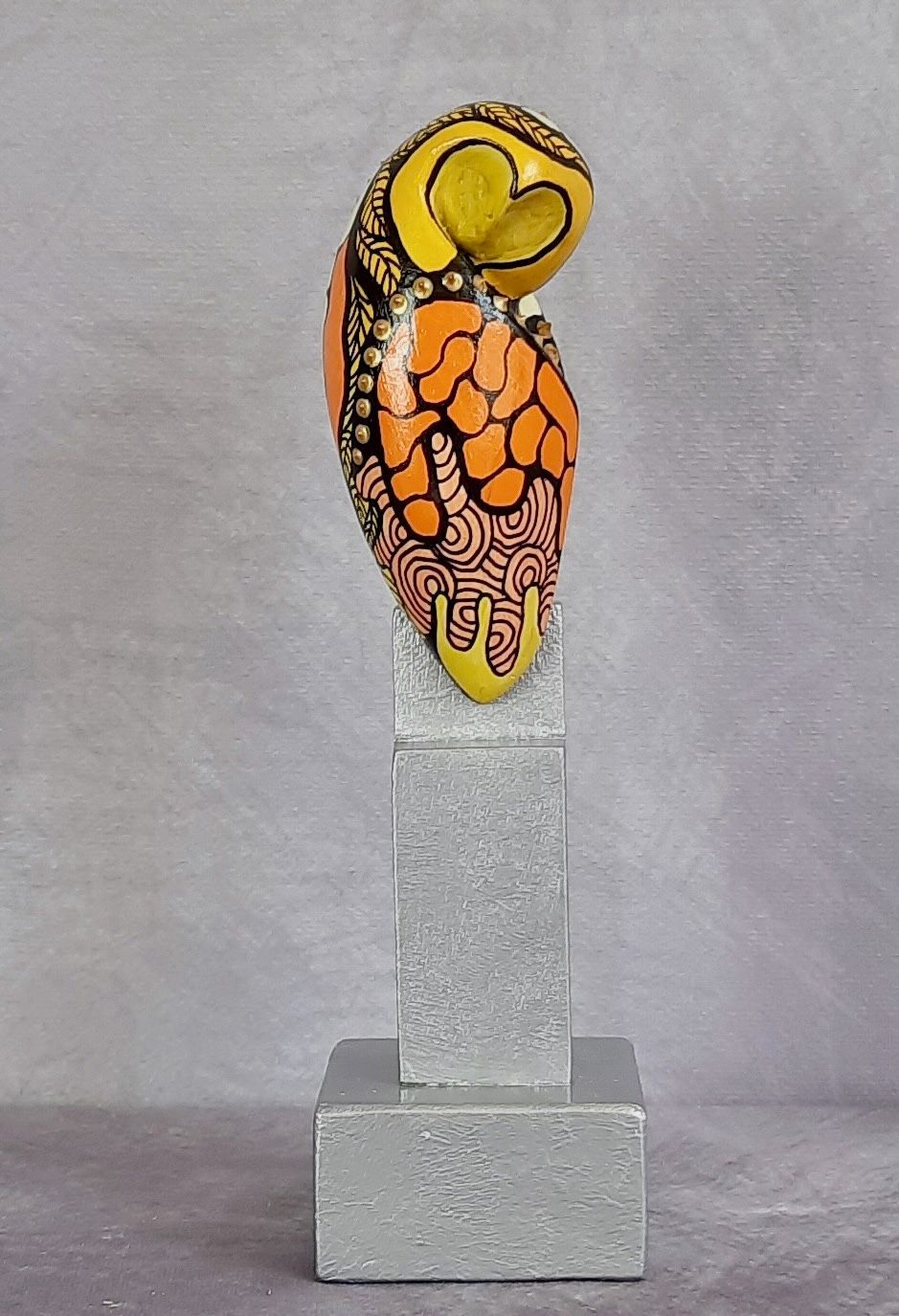 Popart Eule 56 orange-yellow Owl