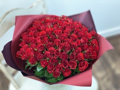 Raudonų rožių puokštė „Mano meilei“