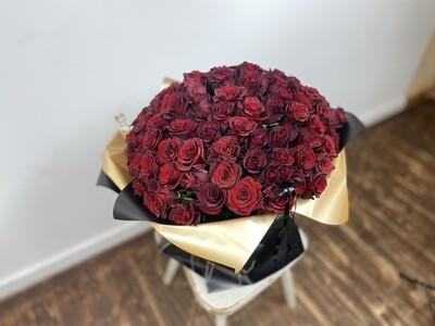 Raudonų rožių puokštė „Labai myliu"