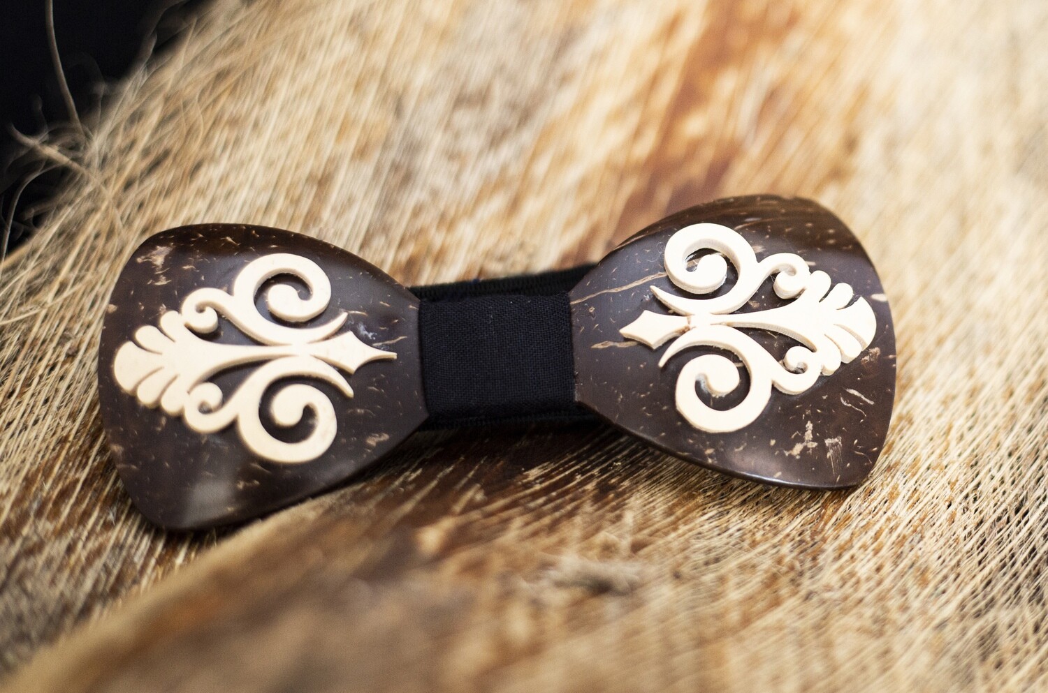 Coconut shell Bow Tie, Handmade designs