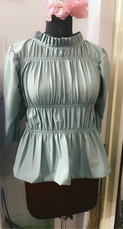 Geather Pleated Top