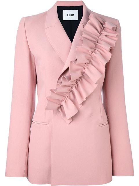 Frilly Collar Coat