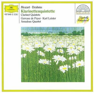 Brahms/Mozart: Clarinets quintets, K.Leister, Amadeus Quartet