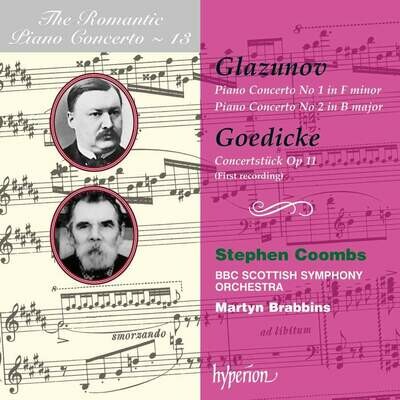 Glazunov, Goedicke: Piano conc. n°1-2, Concertstuck op.11