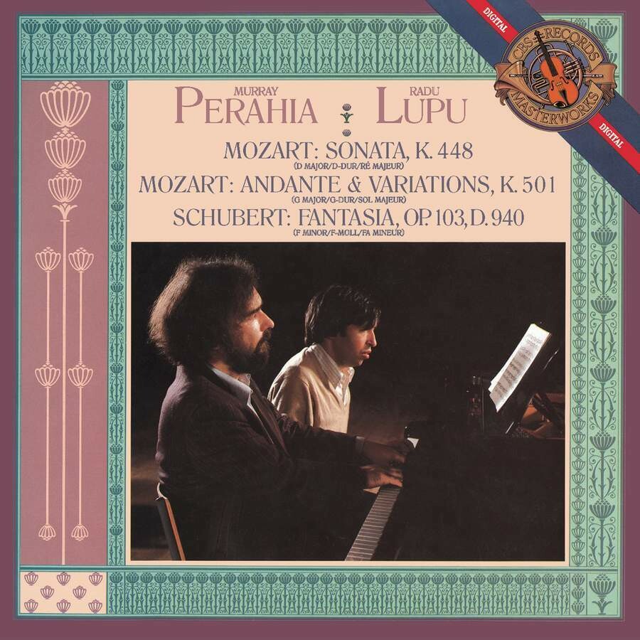 Mozart, Schubert: Son. x 2 pf., Fantasia x pf. a 4 mani, Perahia, Lupu