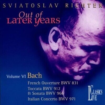 Bach: Ouverture Francese BWV 831, Toccata BWV 912, Concerto italiano, Sviatoslav Richter