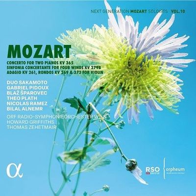 Mozart: Conc. for Two Pianos KV365, Sinf. Concertante for Four Wind KV279b, Duo Sakamoto, Howard Griffiths