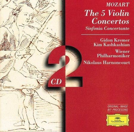 Mozart: Violin concertos n°1-5, Sinfonia Concertante K.364, G.Kremer,  N.Harnoncourt