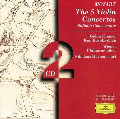 Mozart: Violin concertos n°1-5, Sinfonia Concertante K.364, G.Kremer,  N.Harnoncourt