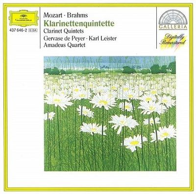 Brahms, Mozart: Clarinets quintets, K.Leister, Amadeus Quartet