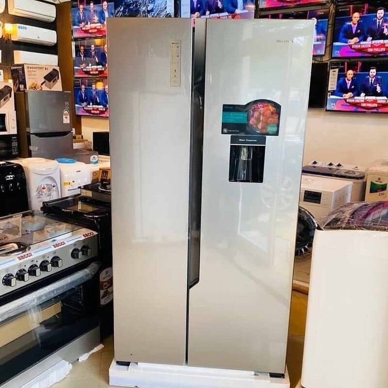 Hisense Double Door Fridge With Water Dispenser, 535L - H700SI-IDL