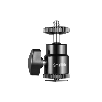 SMALLRIG 1/4 CAMERA HOT SHOE MOUNT WITH ADDITIONAL 1/4 SCREW 2059