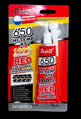 DERFOE 650 HI-TEMP GASKET MAKER RED 85GR