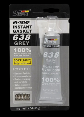 DERFOE 638 HI-TEMP GASKET MAKER GREY 85GR