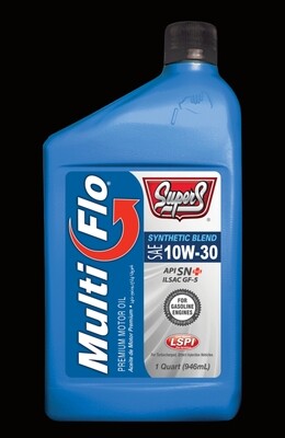 Super S USA engine oil SAE 10W-30 synthetic blend 946mL
