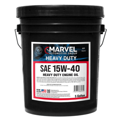 MARVEL HEAVY DUTY DIESEL ENGINE OIL SAE 15W-40 CJ-4 5 U.S. Gallons / 19 LITERS