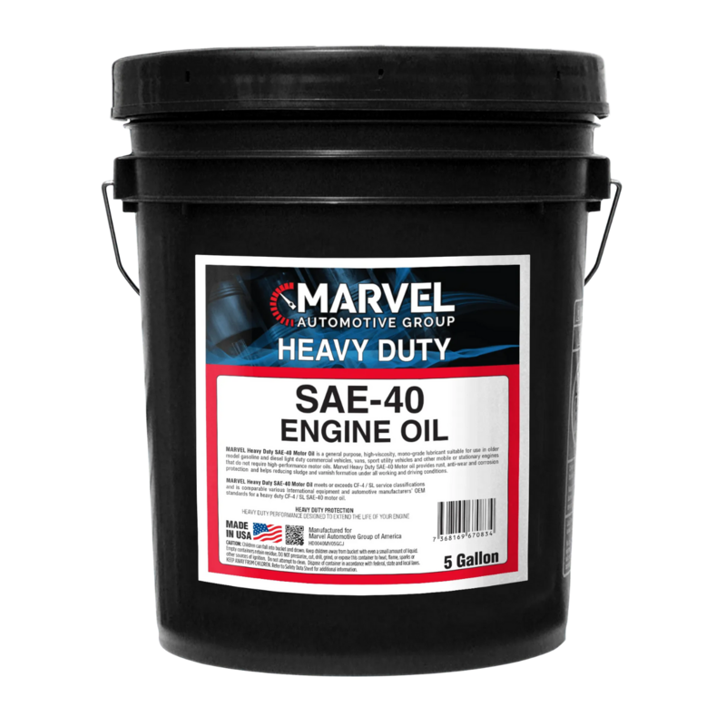 MARVEL SAE 40 GL-5 GEAR OIL  5 US GALLONS/ 19 LITERS