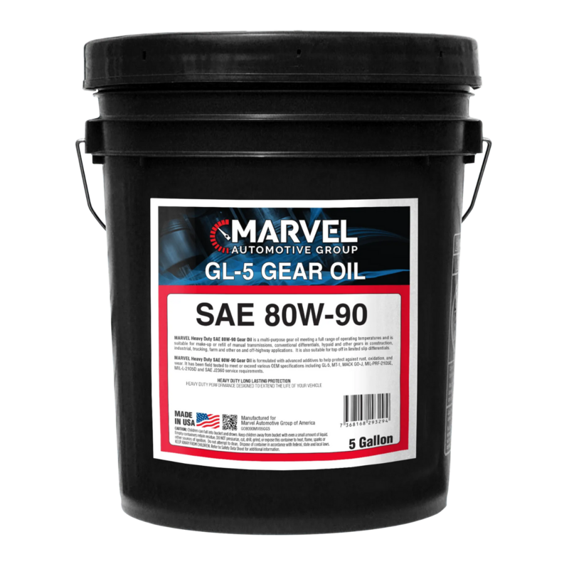 MARVEL SAE 80W-90 GL-5 GEAR OIL  5 US GALLONS/ 19 LITERS