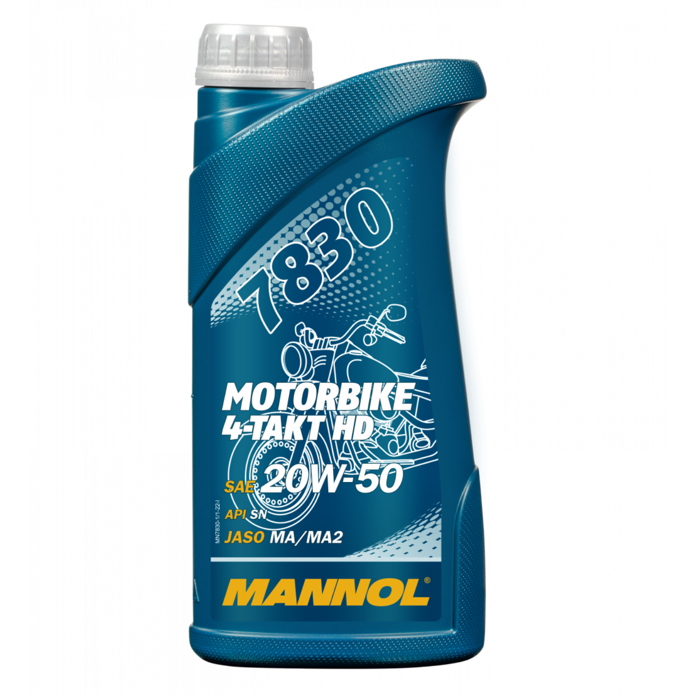 7830 MANNOL MOTORBIKE 4-TAKT HD SAE 20W-50 SL JASO MA/MA2 1L