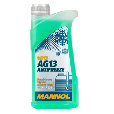 4013 Mannol Antifreeze Green Ready Mix 50/50 AG13 (-40 °C) Hightec 1L