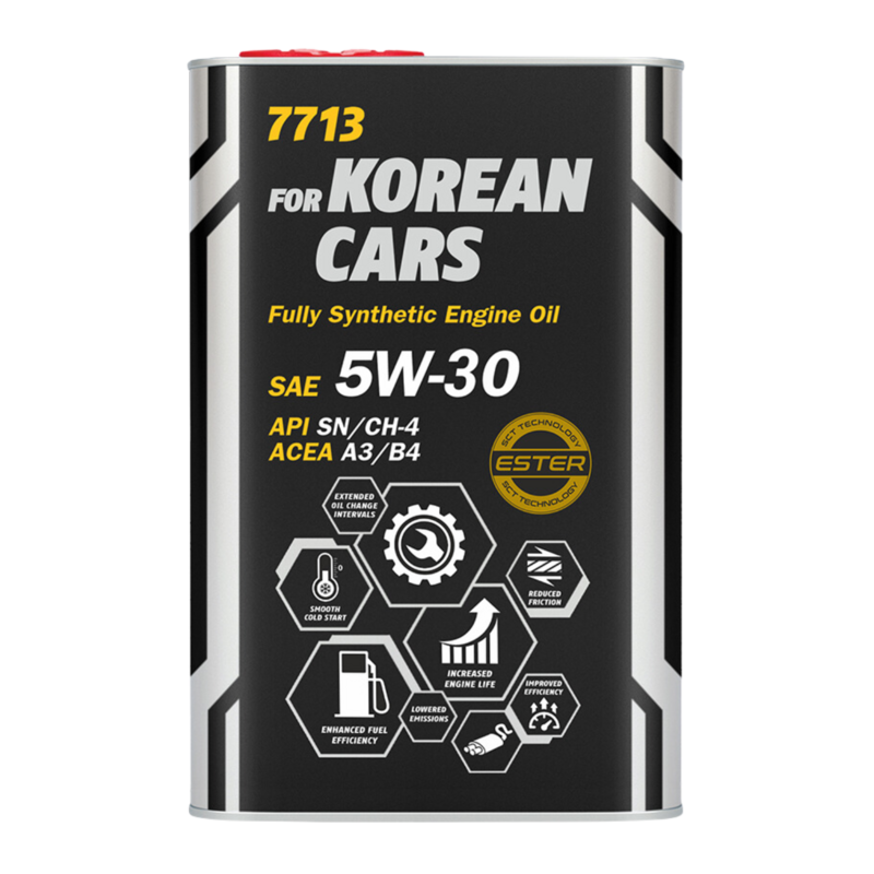 7713 MANNOL SAE 5W-30 F.SYNT. SN OEM KOREAN METALLIC