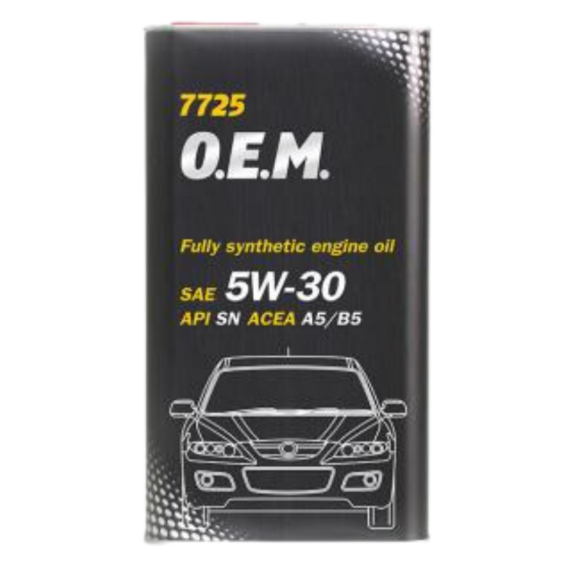7725 MANNOL METAL OEM MAZDA SAE 5W-30 SN A5/B5 fully synthetic METALLIC 4L