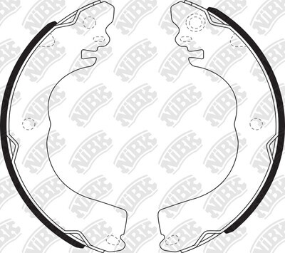 K1267 SUPER GRIP BRAKE SHOE SET