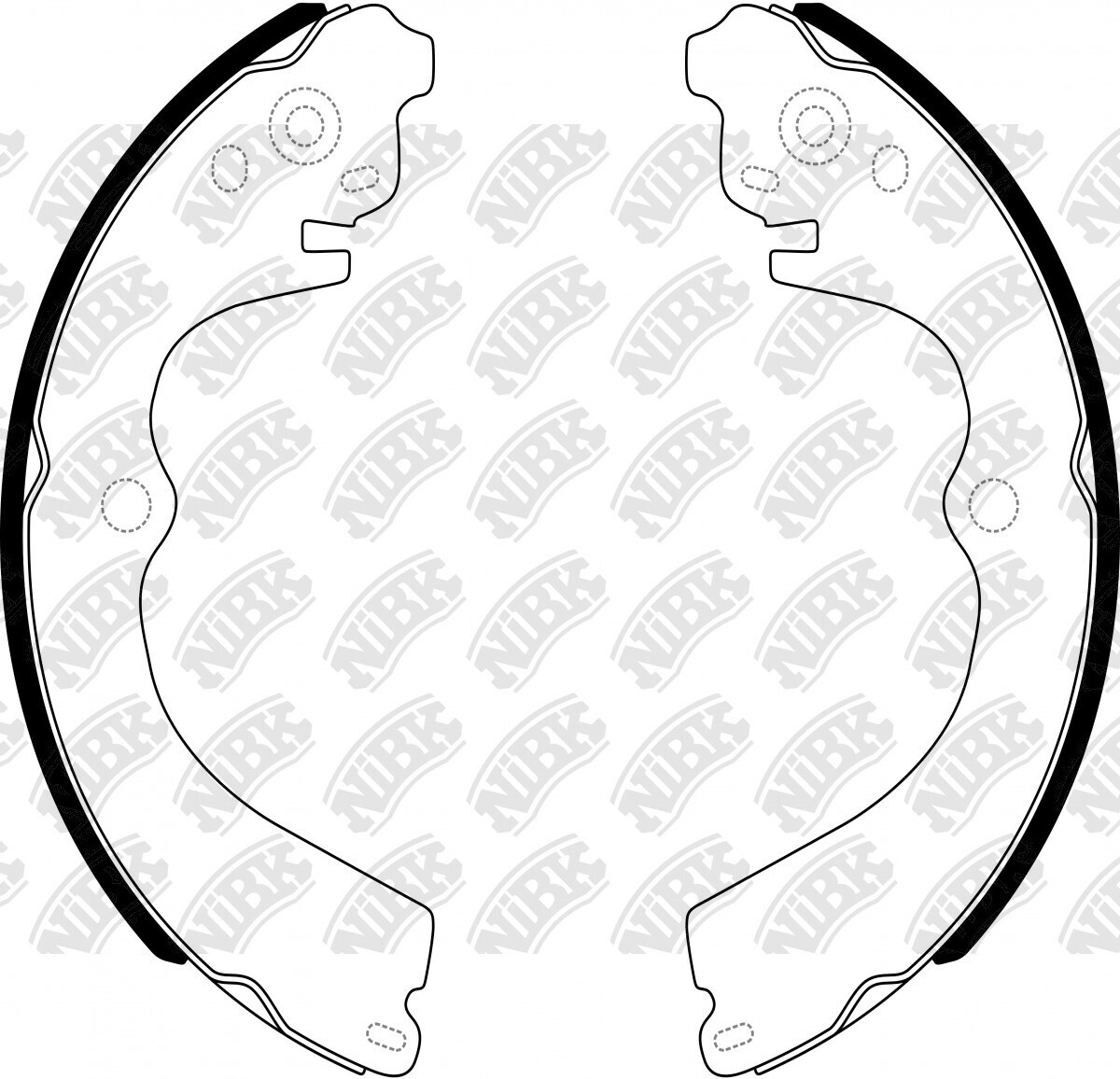 FN7747 HOFFMAN BRAKE SHOE SET