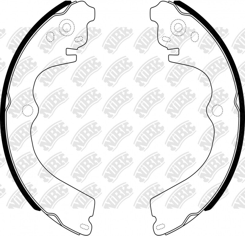 FN7747 HOFFMAN BRAKE SHOE SET