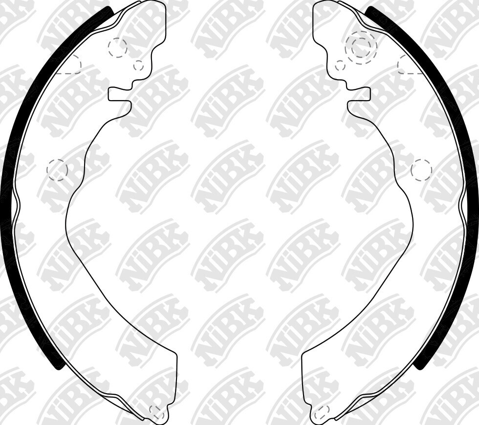 K0801 SUPER GRIP BRAKE SHOE SET