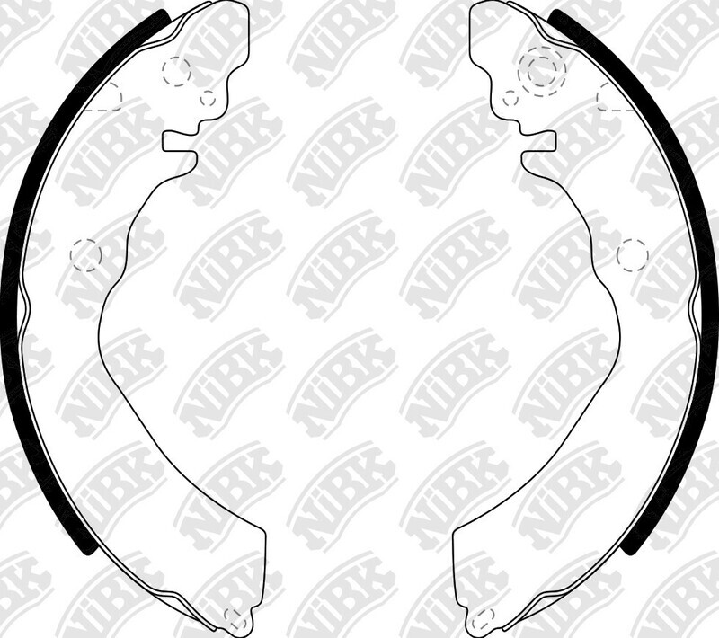 K0801 SUPER GRIP BRAKE SHOE SET