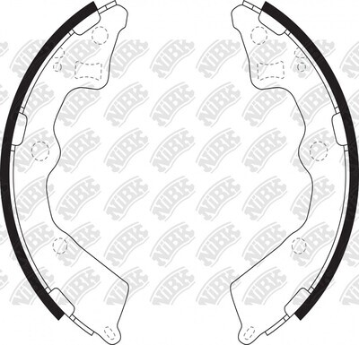 S154 SUPER GRIP BRAKE SHOE SET