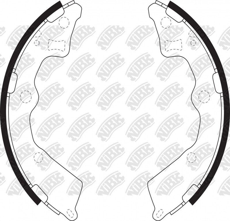 S154 SUPER GRIP BRAKE SHOE SET