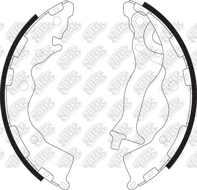 SA042 SUPER GRIP BRAKE SHOE SET