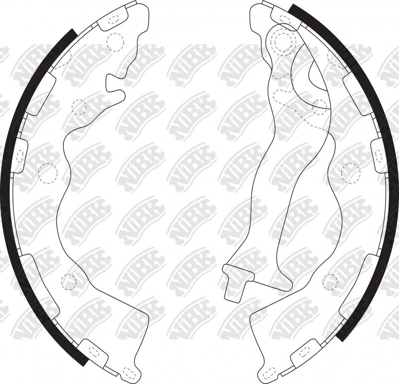 SA042 SUPER GRIP BRAKE SHOE SET