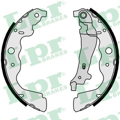 09890 BLOCK BRAKE SHOE SET