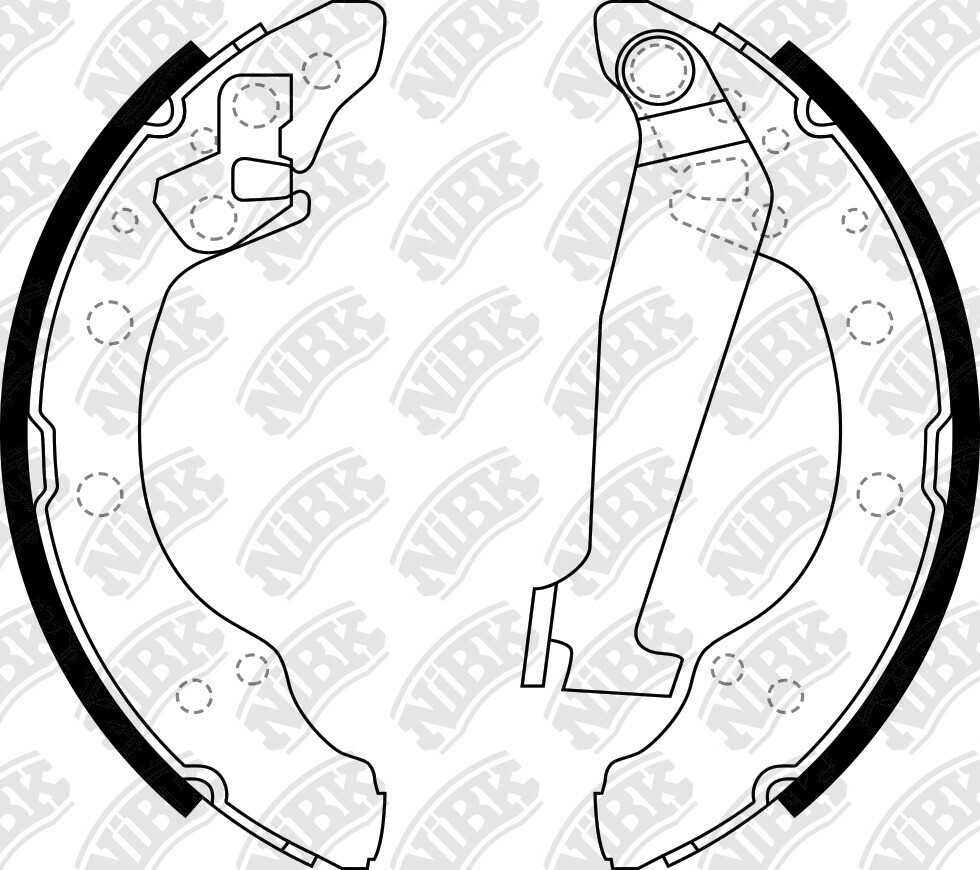 FN0534 BRAKE SHOE SET
