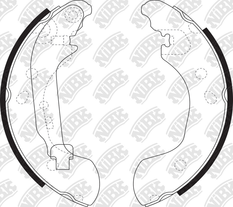 K1827 SUPER GRIP BRAKE SHOE SET